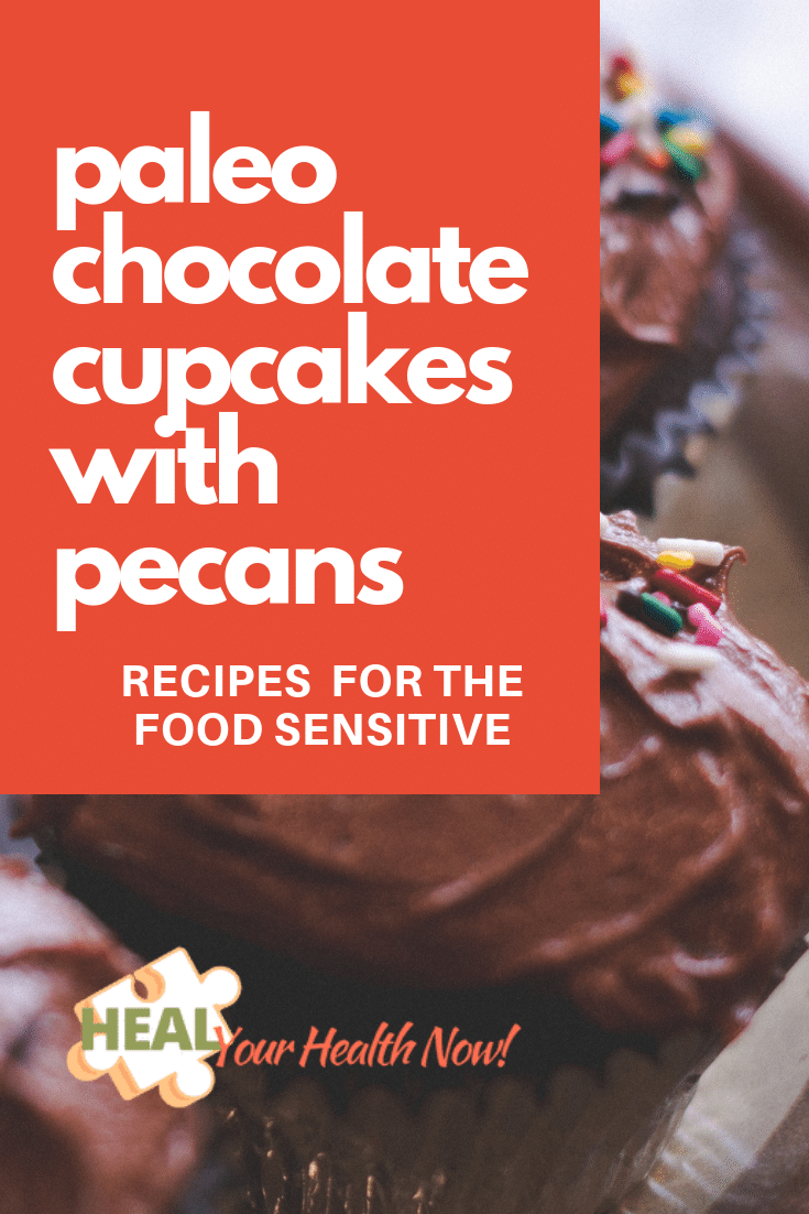 Paleo Chocolate Cupcakes with Pecans
