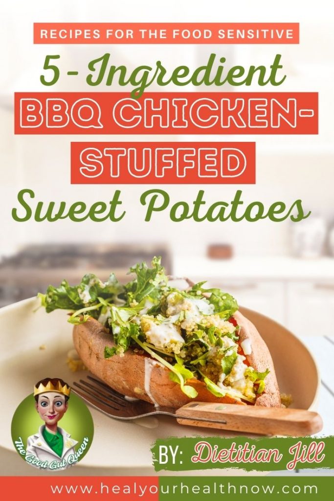 5-Ingredient BBQ Chicken-Stuffed Sweet Potatoes