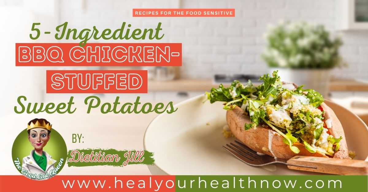 5-Ingredient BBQ Chicken-Stuffed Sweet Potatoes - Heal Your Health Now