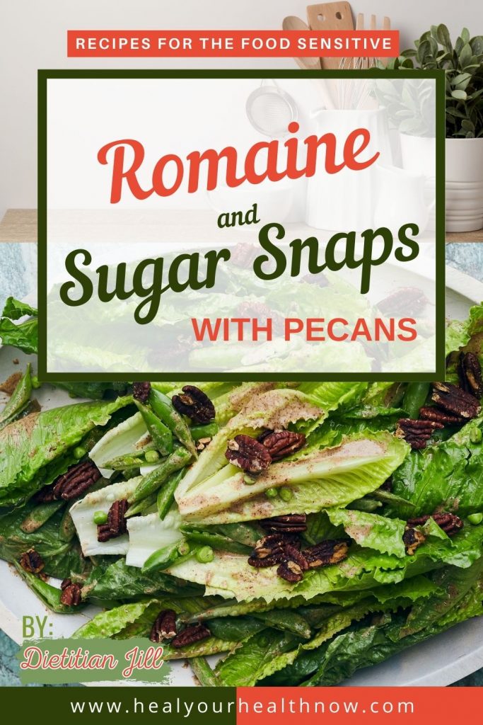 Romaine and Sugar Snaps with Pecans