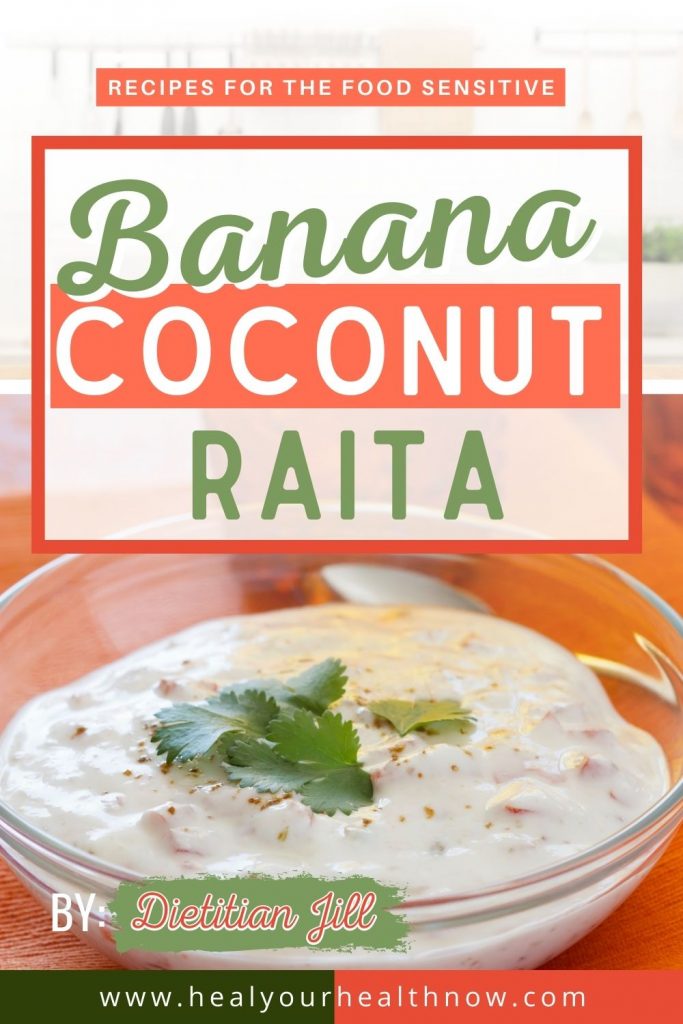 Banana Coconut Raita